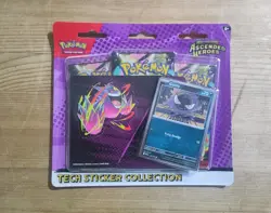Pokemon TCG Ascended Heroes Triple Blister Booster Pack Gastly Tech Sticker - Image 1