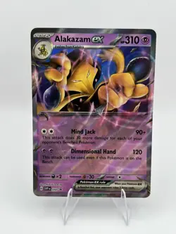 No Star Pattern Error #050 Alakazam ex Black Star Promo 151 Pokemon TCG SV - Image 1