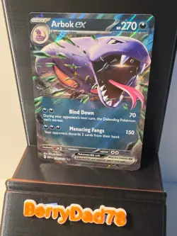 Arbok EX 024/165 Sv: Scarlet & Violet 151 Holo Pokemon TCG NM - Image 1