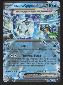 Wellspring Mask Ogerpon ex 027/131 Pokemon Prismatic Evolutions NM - Image 1