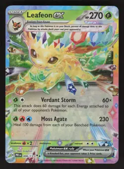 Leafeon ex 006/131 Pokemon TCG SV: Prismatic Evolutions NM - Image 1