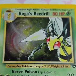 Pokemon TCG Koga's Beedrill Gym Challenge Holo Rare 9/132 80HP Wizards 2000 - Image 4