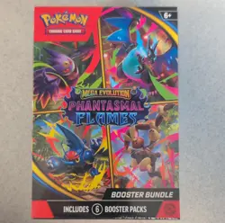 Pokemon Mega Evolution Phantasmal Flames Booster Bundle 6 Packs Charizard Gengar - Image 1