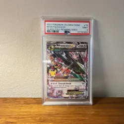 Pokemon TCG Mega Rayquaza EX 76/108 Celebrations 25th Anniversary PSA 9 - Image 1