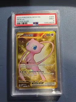 2023 POKEMON MEW EN-151 HYPER RARE #205 MEW EX PSA 9 - Image 1