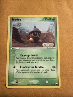 Seedot (Reverse Holo) 61/92 EX Legend Maker (LP-/MP) Pokemon TCG - Image 1
