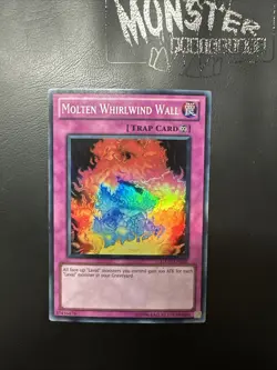 YUGIOH MOLTEN WHIRLWIND WALL SUPER RARE HA05-EN030 - Image 1