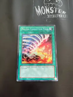 YUGIOH MOLTEN CONDUCTION FIELD SECRET RARE HA07-EN025 - Image 1