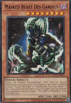 Near Mint, English Yu Gi Oh Masked Beast Des Gardius - KC01-EN023 - Ultra Rare - - Image 1