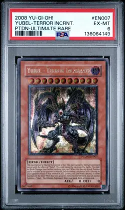 2008 Yubel-terror Incarnate PTDN-EN007 Ultimate Rare Yugioh PSA 6 - Image 1