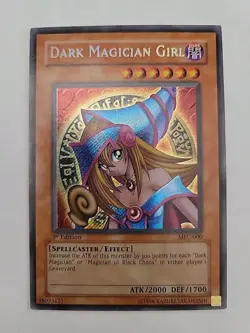 Yugioh Dark Magician Girl MFC-000 Secret Rare 1st Edition Magician's Force MP - Image 1