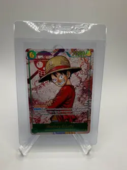 Monkey.D.Luffy OP13-118 One Piece Carrying on His Will Secret Rare Foil Alt Art - Image 1
