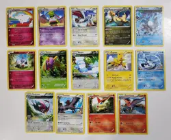 POKEMON TCG Roaring Skies Almost Complete Rare Set Non Holo Omega Cards - Image 1