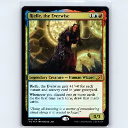 MTG Rielle, the Everwise #203 IKO Ikoria: Lair of Behemoths Foil M NM Magic Card - Image 1