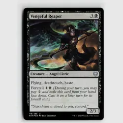 MTG Vengeful Reaper #116 Kaldheim Foil U NM Magic Card - Image 1
