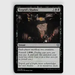 MTG Tergrid's Shadow #113 Kaldheim Foil U NM Magic Card - Image 1
