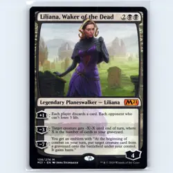 MTG Liliana, Waker of the Dead #108 M21 Core Set 2021 Normal M NM Magic Card - Image 1