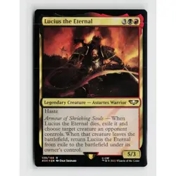 MTG Lucius the Eternal Surge Foil #130 40K Warhammer 40 000 Foil R NM Magic Card - Image 1