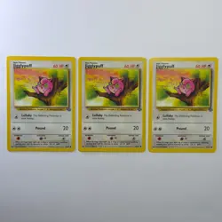 Pokemon TCG Jigglypuff Jungle #54/64 3-Card Lot WOTC Vintage 1999 - Image 1
