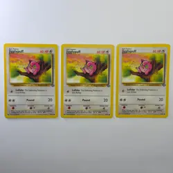 Pokemon TCG Jigglypuff Jungle #54/64 3-Card Lot WOTC Vintage 1999 - Image 1