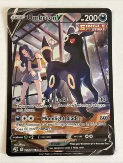 Pokemon TCG Umbreon V Brilliant Stars TG22/TG30 NM/M Full Art Alternate Card - Image 1