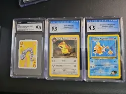 vintage Graded pokemon cards binder lot PSA & CGC - Image 1