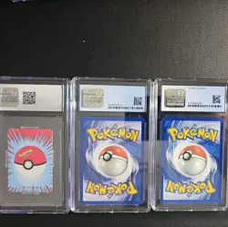 vintage Graded pokemon cards binder lot PSA & CGC - Image 2