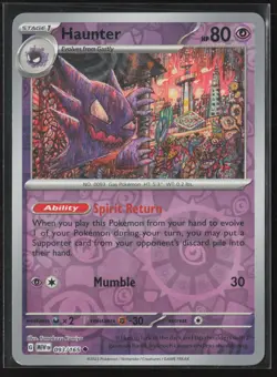 Haunter Uncommon SV: Scarlet & Violet 151 093/165 NM Pokemon Card Reverse Holo - Image 1