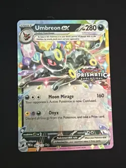 Pokemon TCG Umbreon EX 060/131 Stamped Prismatic Evolutions Card Near Mint - Image 1