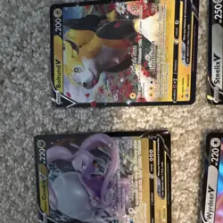 Pokemon TCG Sword & Shield V Card Lot 9 Holo Cards Slaking Goodra Boltund - Image 4