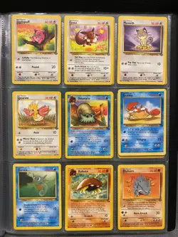 Jungle Set and Fossil Set Pokemon Cards Bundle No Duplicates Vintage 1999 WOTC - Image 1