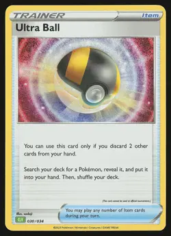 Trading Card Game Classic Ultra Ball (CLV) #030/034 Holo Pokemon Card - Image 1