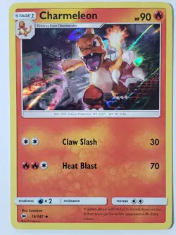 EXCLUSIVE HOLO Charmeleon 19/147 - VARIANT Burning Shadows Pokemon Card - Image 1