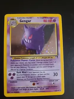 Gengar - 11/110 - Pokemon Legendary Collection Holo Rare Vintage Card NM/LP - Image 1