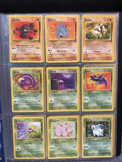 Jungle and Fossil Set Pokemon Cards Bundle No Duplicates Vintage 1999 WOTC - Image 3