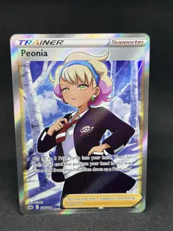 Peonia Full Art Ultra Rare SWSH06 Chilling Reign 196/198 Pokemon Card TCG - Image 1