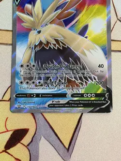 Pokemon Card Stoutland V 157/163 Sword & Shield Battle Styles Holo Full Art - Image 3
