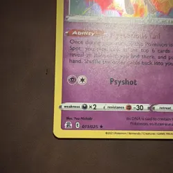 Pokemon TCG Mew 011/025 Celebrations Holo Rare 60HP Collector Card - Image 3