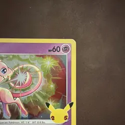 Pokemon TCG Mew 011/025 Celebrations Holo Rare 60HP Collector Card - Image 5