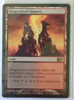 MTG Dragonskull Summit Magic Core Set 2011 M11 Rare Dual Mana Land Unplayed NM - Image 1