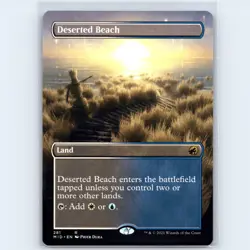 MTG Deserted Beach Borderless #281 MID Innistrad Midnight Hunt Normal R NM Magic - Image 1