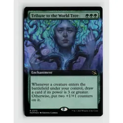 MTG Tribute to the World Tree Extended Art #373 March Machine Foil R NM Magic - Image 1
