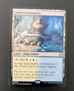 MTG Lorwyn Eclipsed Rare HALLOWED FOUNTAIN NM - Image 1