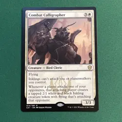 Wizards of the Coast Combat Calligrapher Rare White Creature 014/081 - Image 1