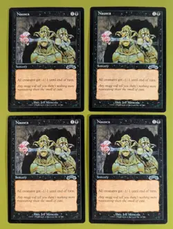 Nausea x4 Exodus 4x Playset Magic the Gathering MTG - Image 1