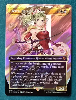 Terra, Herald of Hope Borderless Surge Foil Commander Final Fantasy Foil English - Image 2