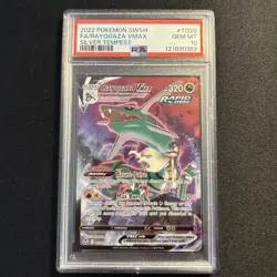 Pokemon TCG Silver Tempest Rayquaza VMAX TG20/TG30 PSA 10 - Image 1
