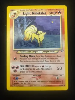 Pokemon TCG - Light Ninetales 🔥🦊 Neo Destiny 💫 NM - WOTC - Image 1