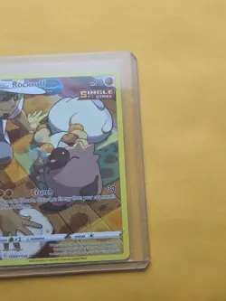 Pokemon Rockruff Full Art TG07/TG30 Ultra Rare Holo Silver Tempest Single Strike - Image 3