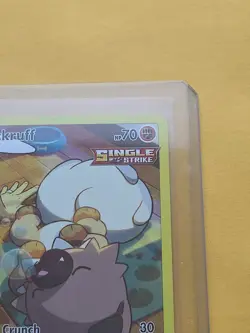 Pokemon Rockruff Full Art TG07/TG30 Ultra Rare Holo Silver Tempest Single Strike - Image 4